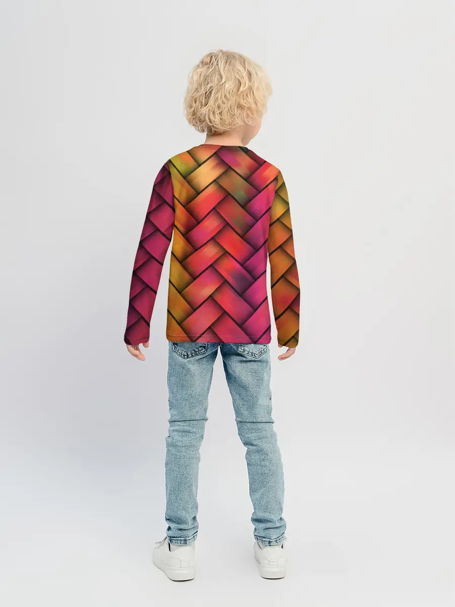 Детский лонгслив / Colorful weave
