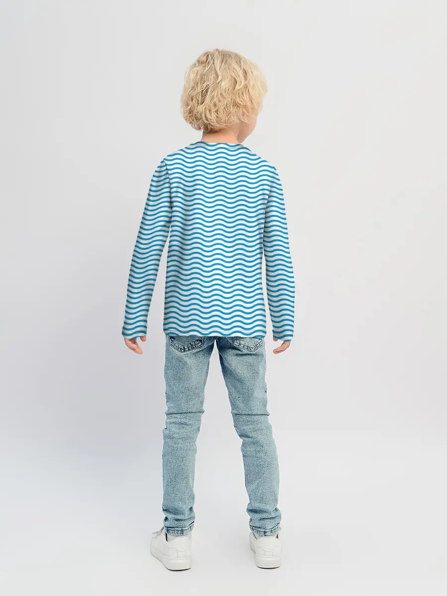 Детский лонгслив / Любовь, море, космос