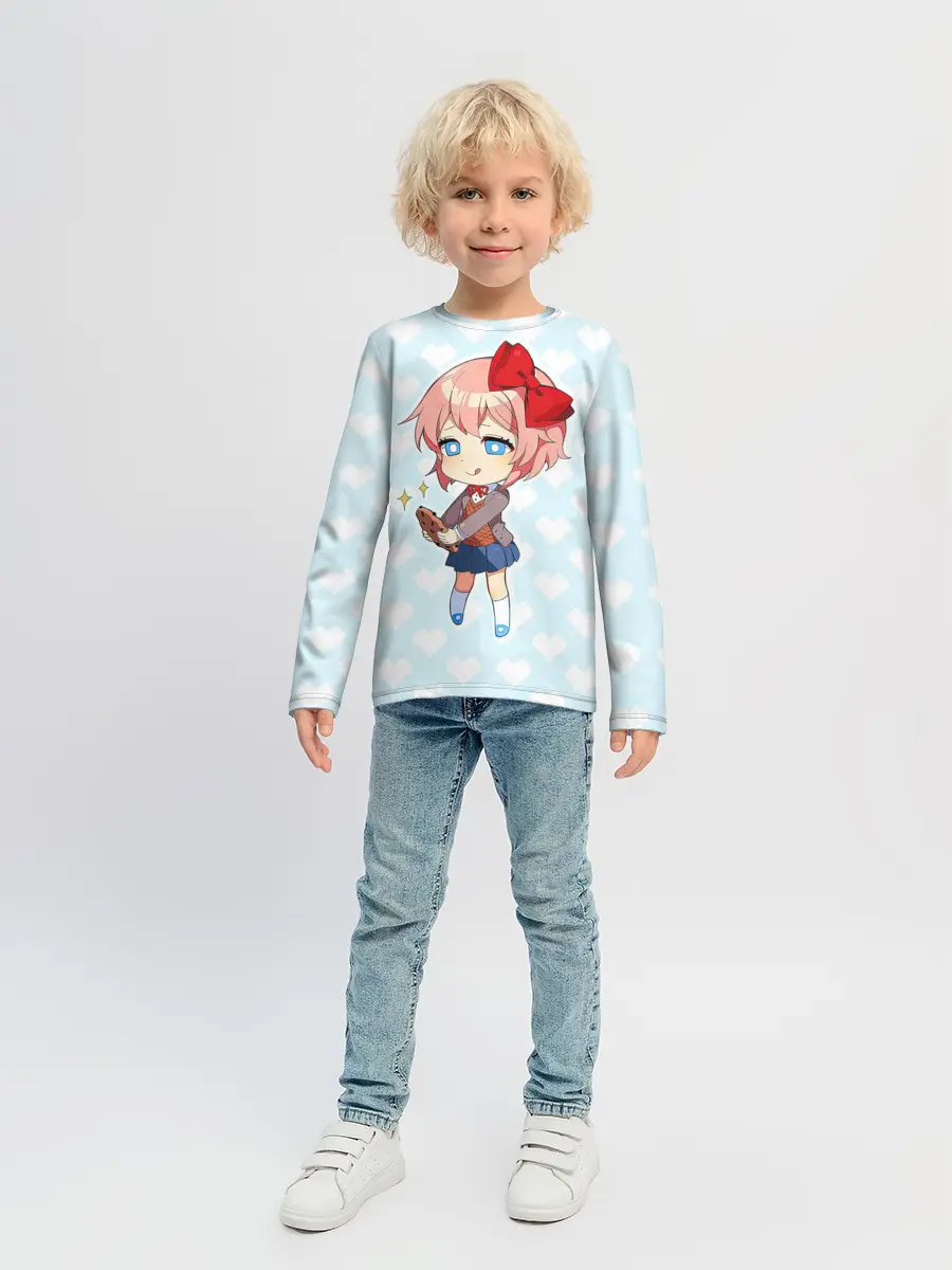 Детский лонгслив / Chibi Sayori