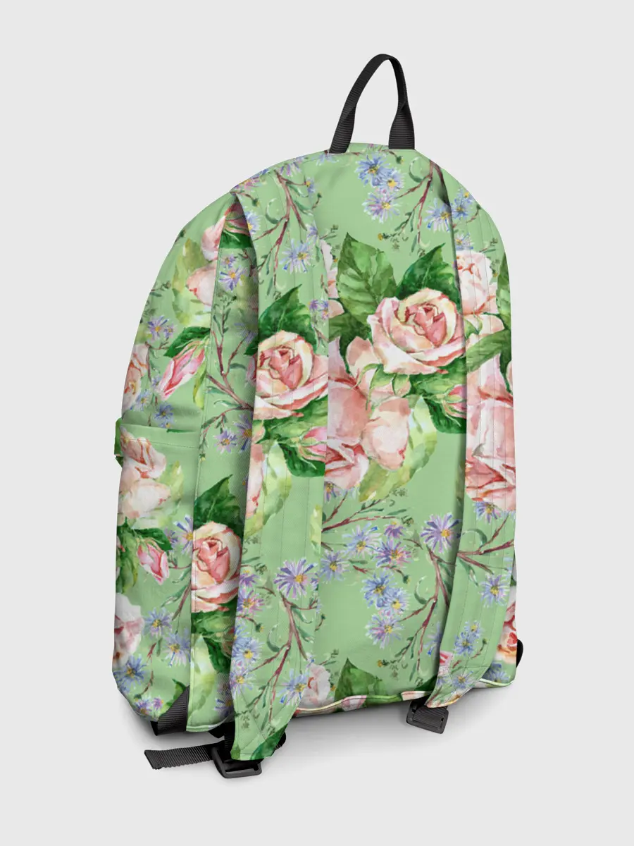 Рюкзак джинсовый / Розы и васильки