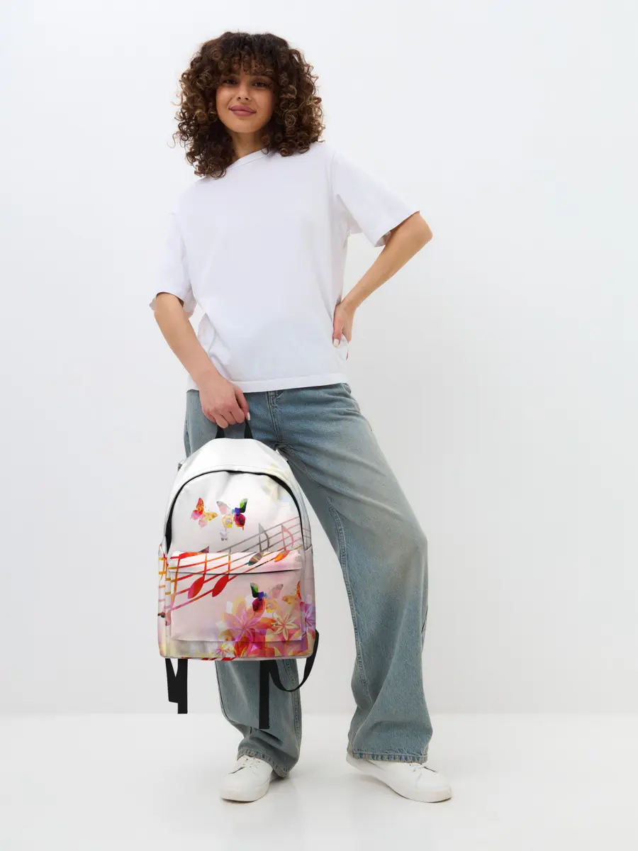 Рюкзак джинсовый / Ноты весна