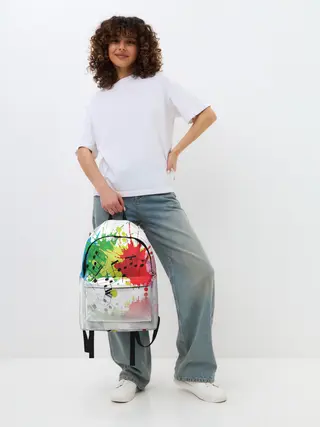 Рюкзак джинсовый / Ноты color