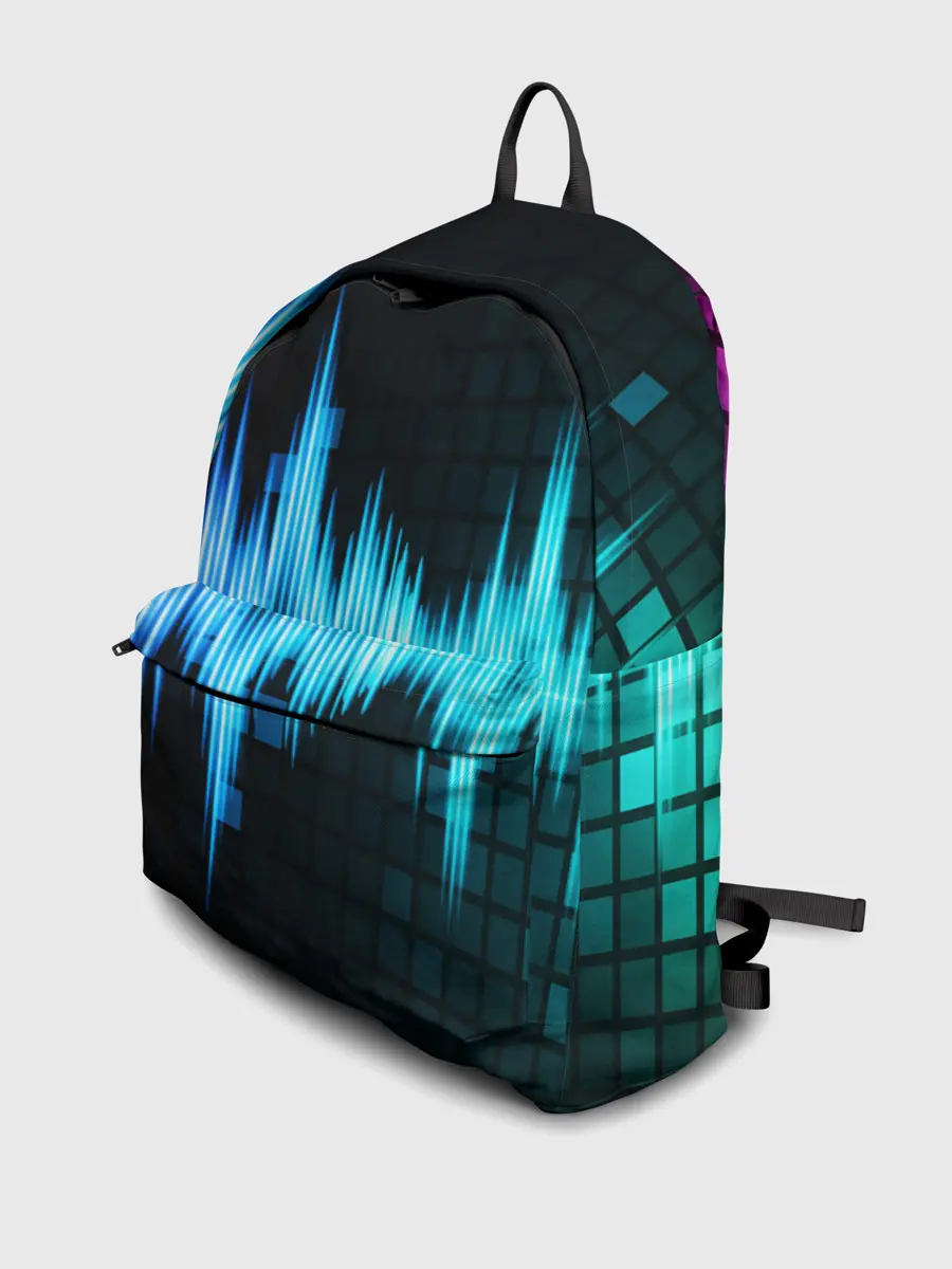 Рюкзак джинсовый / neon music