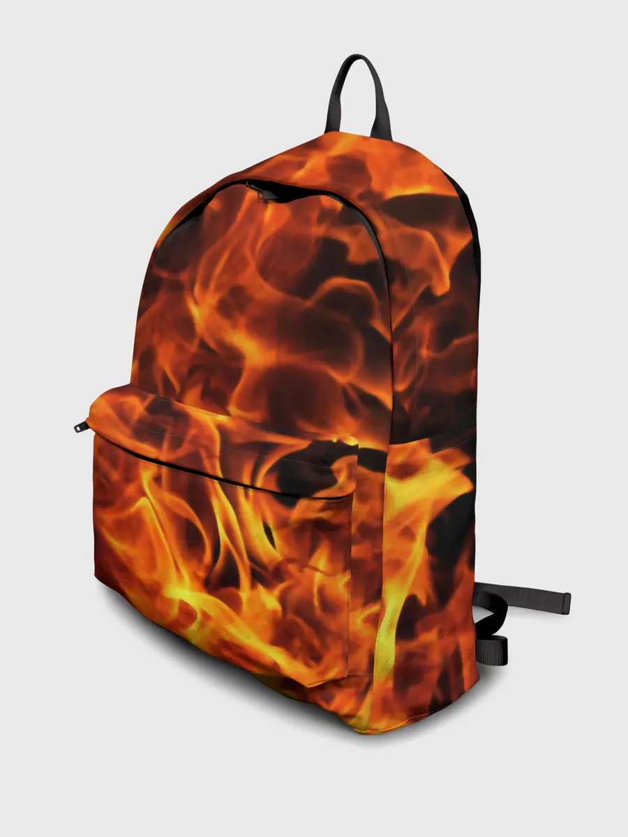 Рюкзак джинсовый / огонь