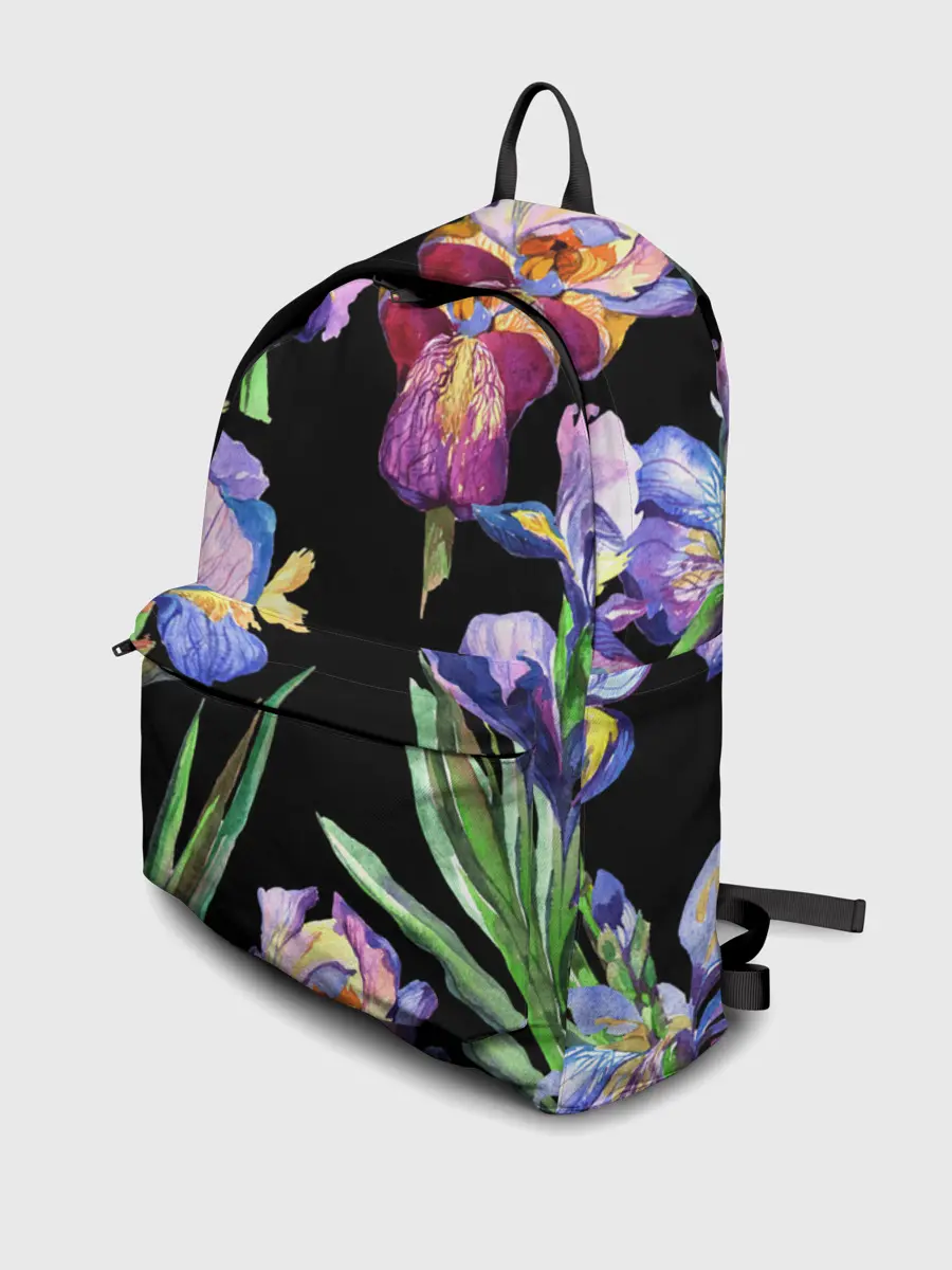 Рюкзак джинсовый / Ирисы