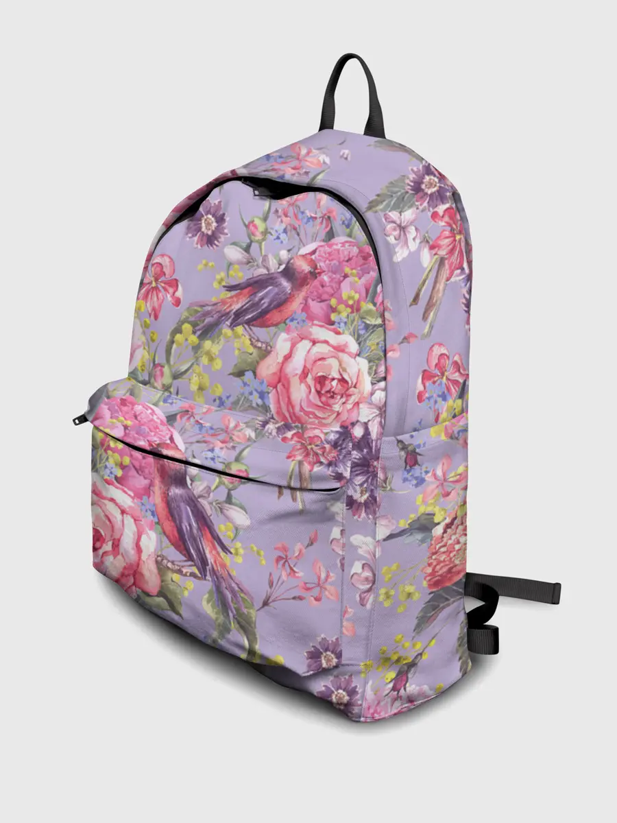 Рюкзак джинсовый / Лилии и розы