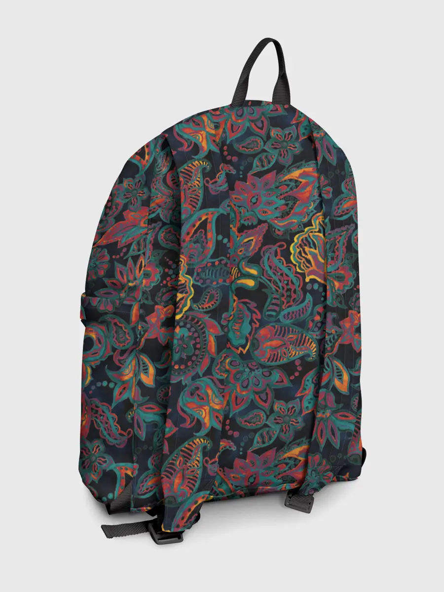 Рюкзак джинсовый / Узор пейсли