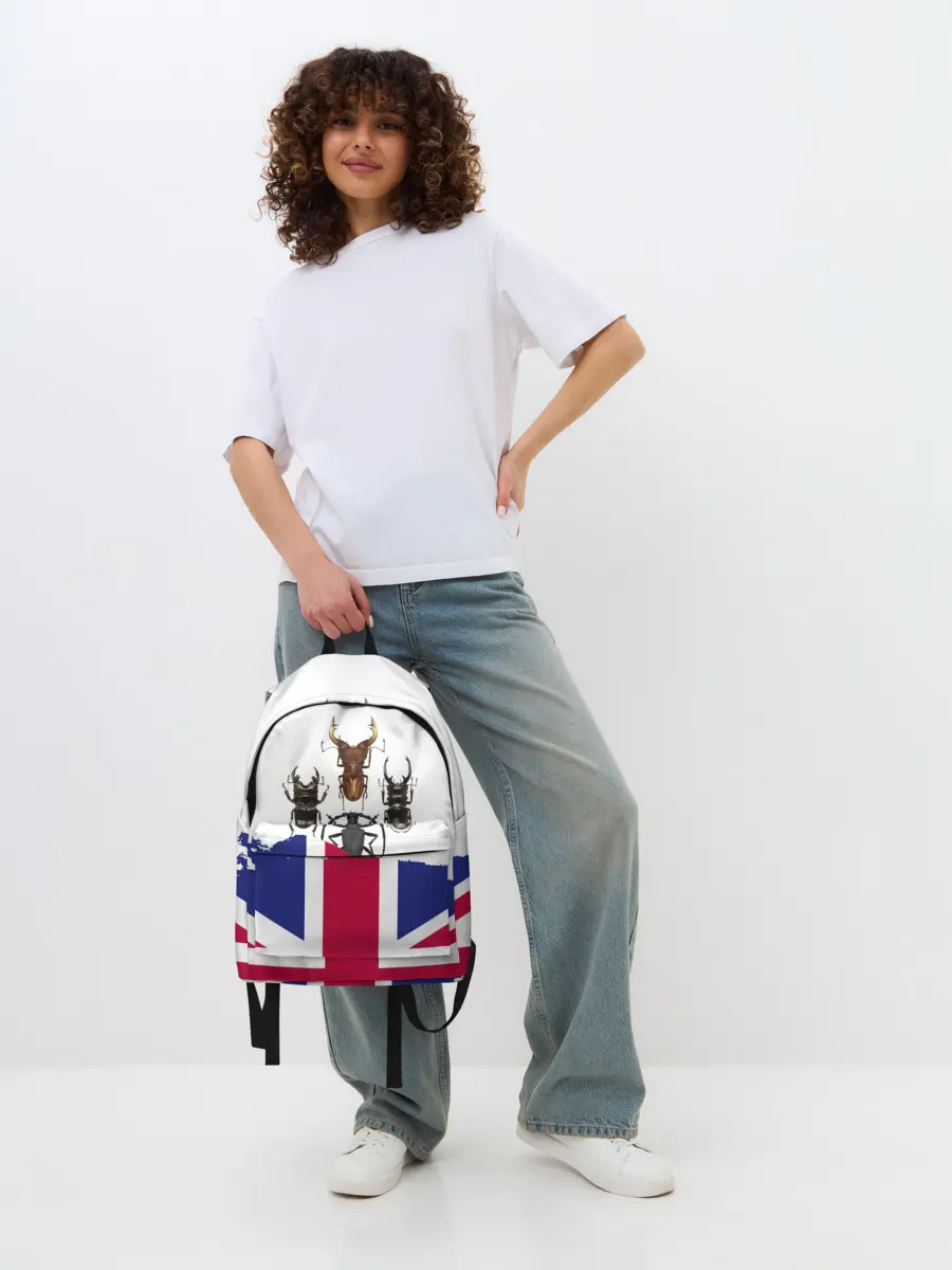 Рюкзак джинсовый / Жуки