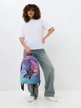 Рюкзак джинсовый / космос