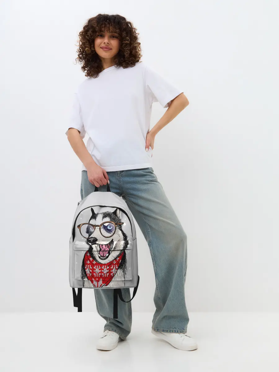 Рюкзак джинсовый / Хаски