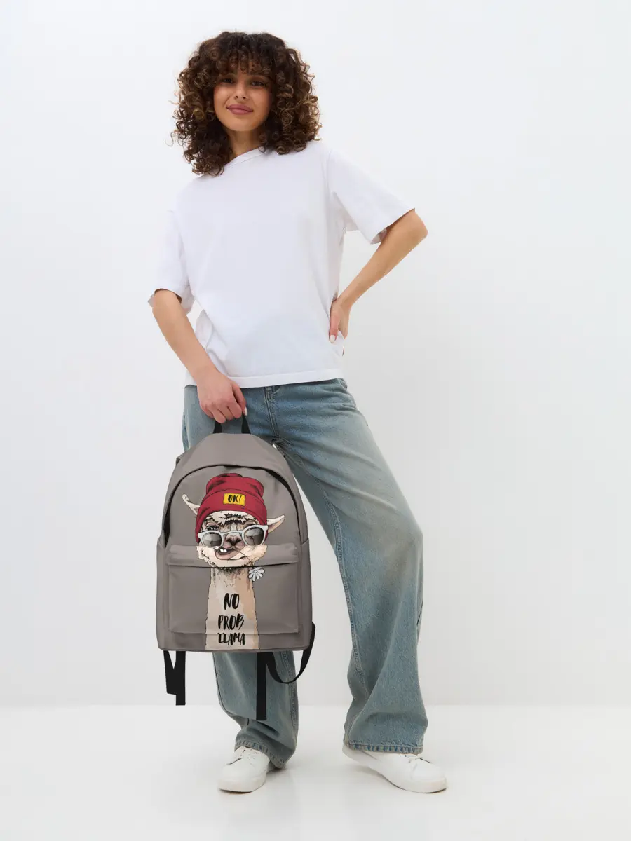 Рюкзак джинсовый / llama