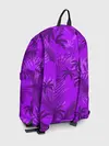 Рюкзак джинсовый / ФИОЛЕТОВЫЕ ПАЛЬМЫ / ТРОПИКИ