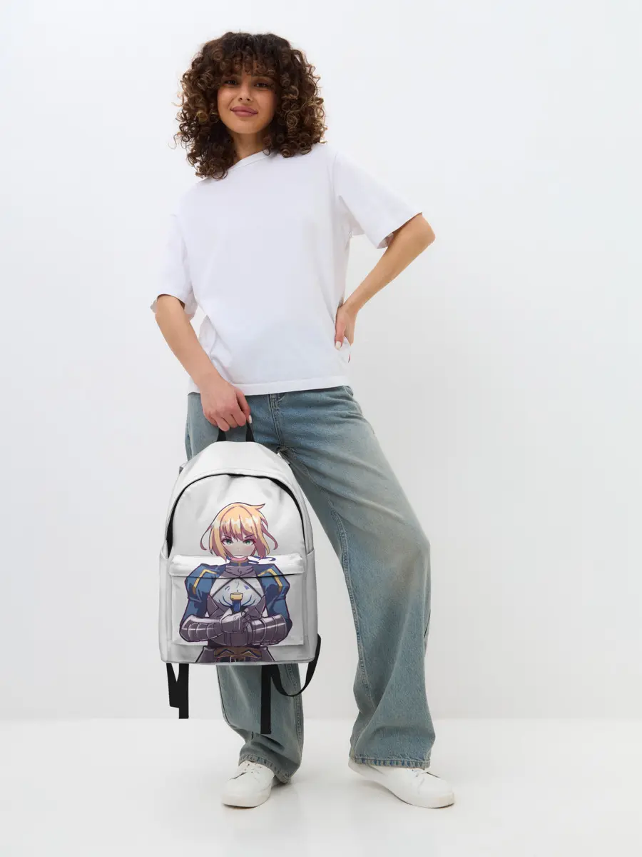 Рюкзак джинсовый / Девушка рыцарь