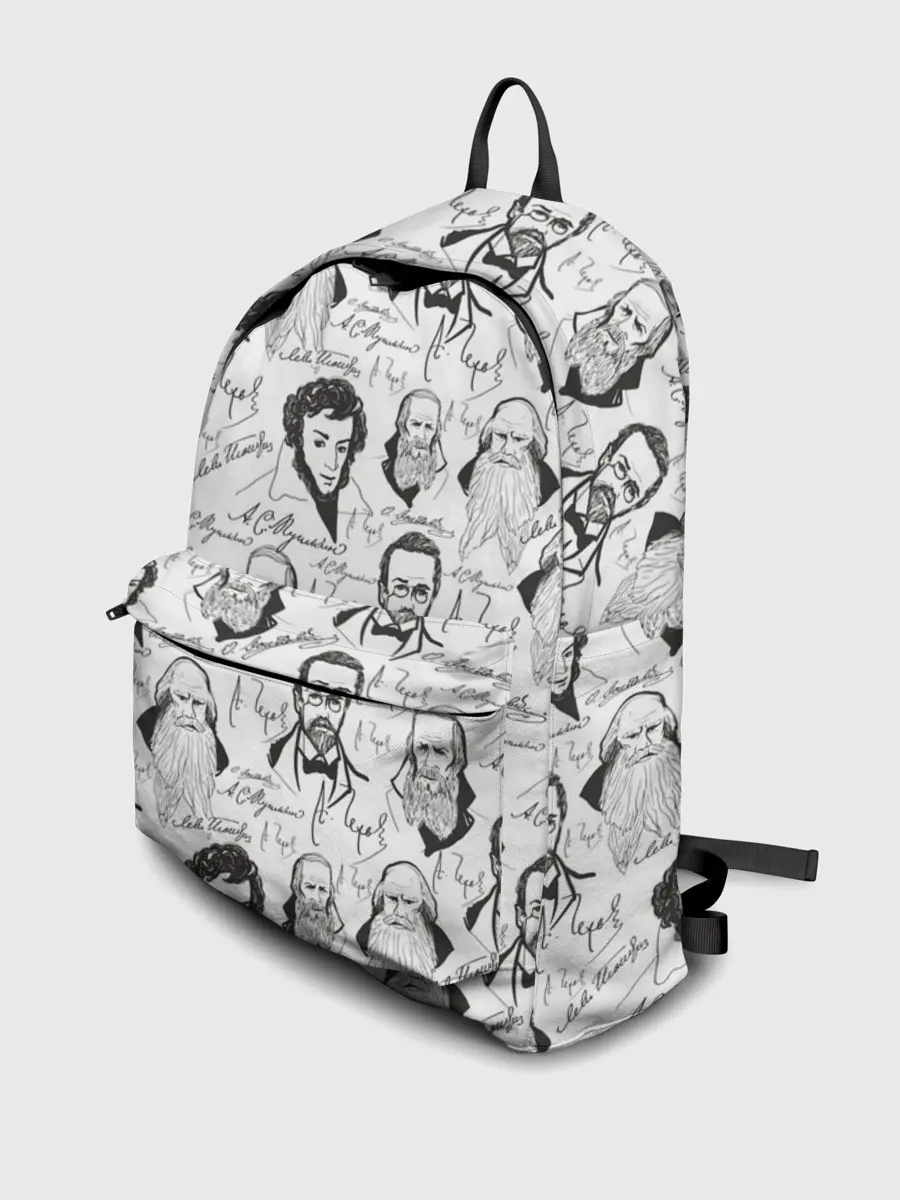 Рюкзак джинсовый / Великие писатели-классики