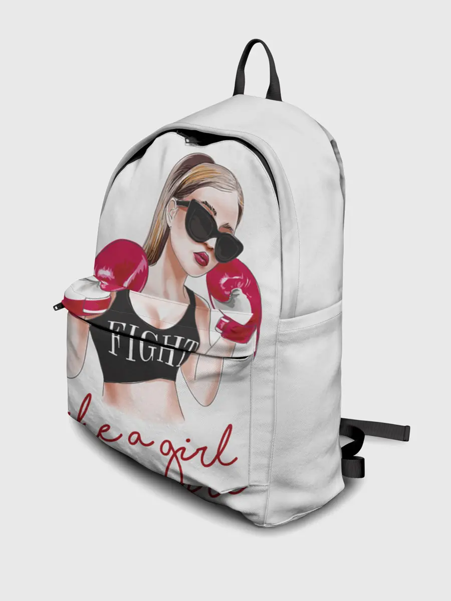 Рюкзак джинсовый / Дерись, как девчонка