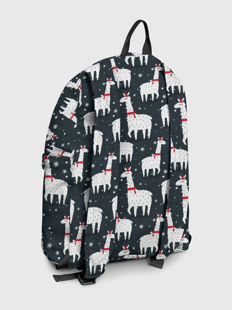 Рюкзак джинсовый / Новогодние ламы