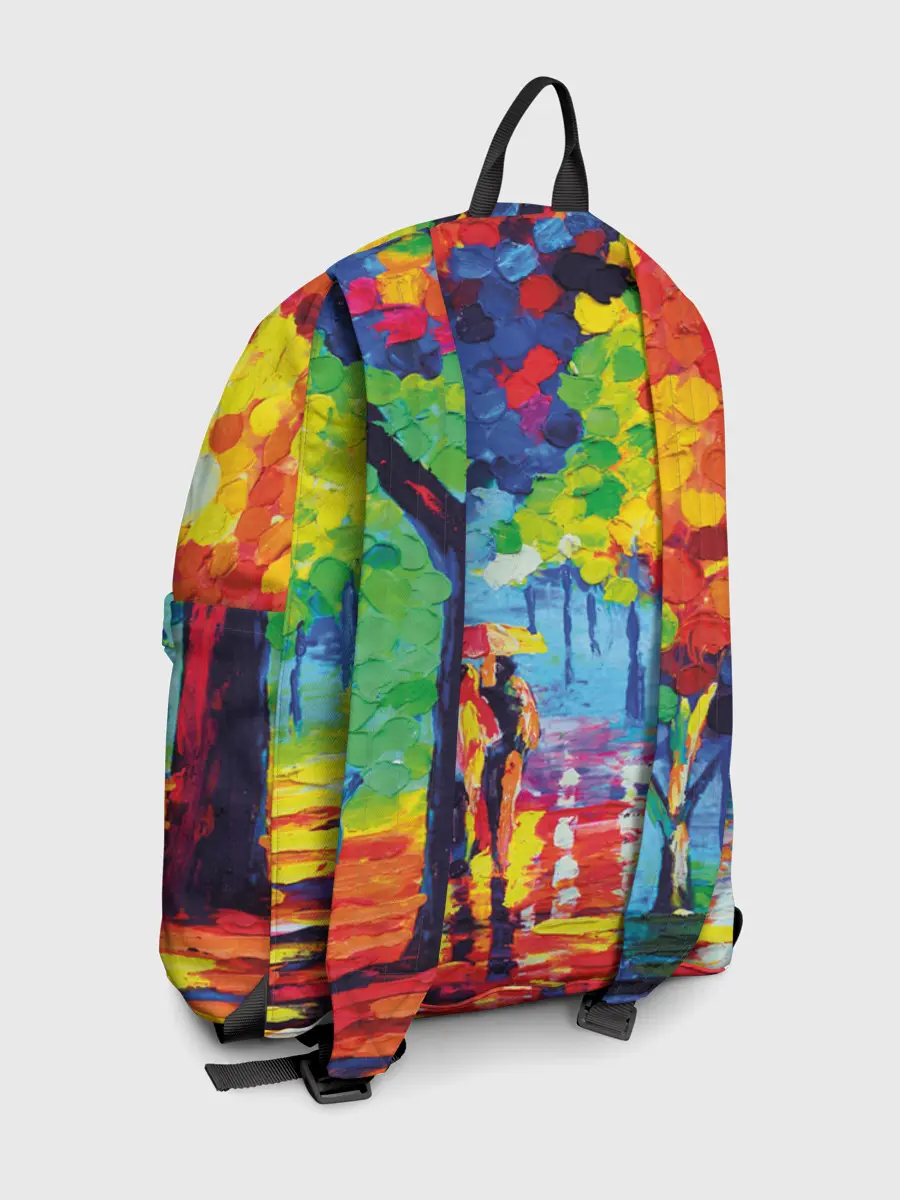 Рюкзак джинсовый / Осенний бульвар