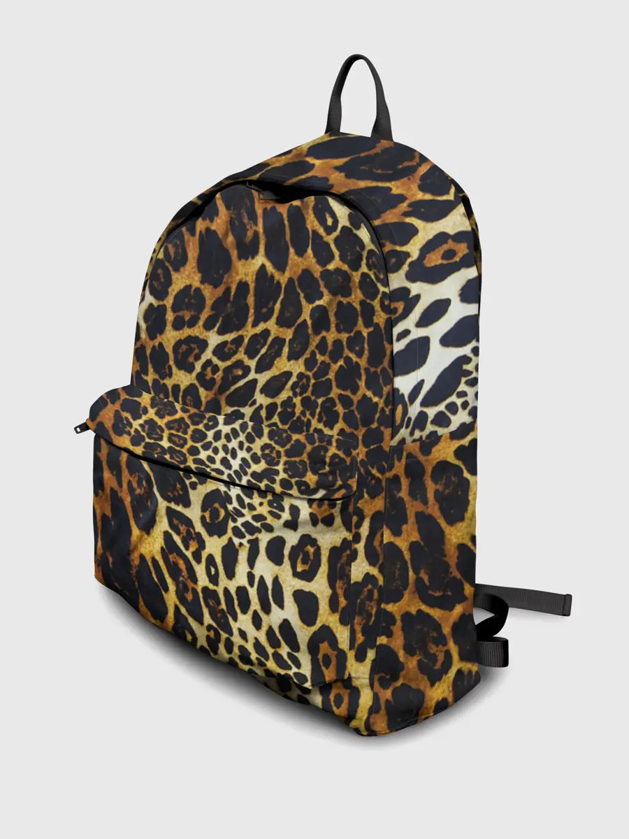 Рюкзак джинсовый / Шкура леопарда