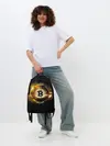 Рюкзак джинсовый / Золотой биткоин