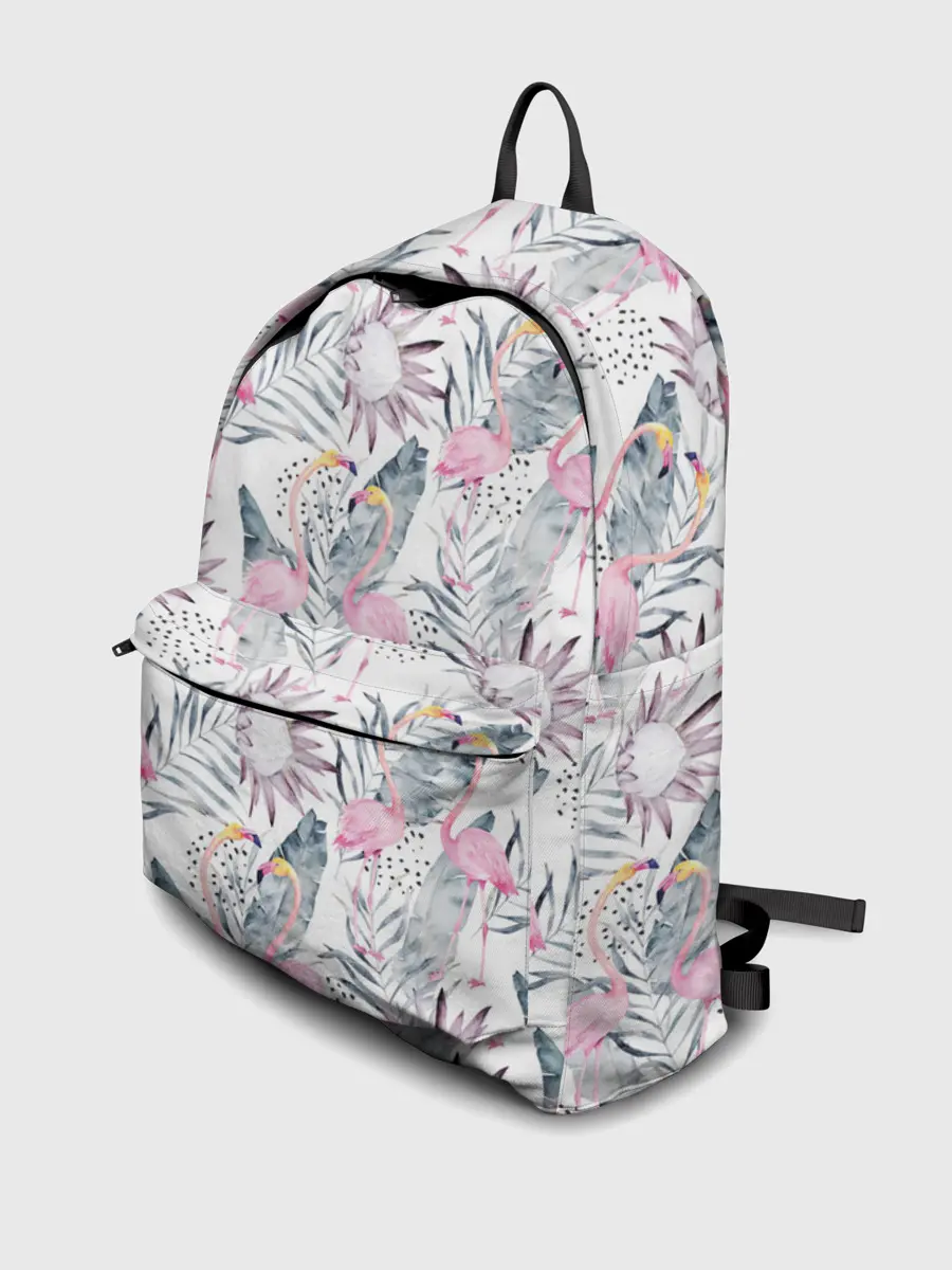 Рюкзак джинсовый / Фламинго