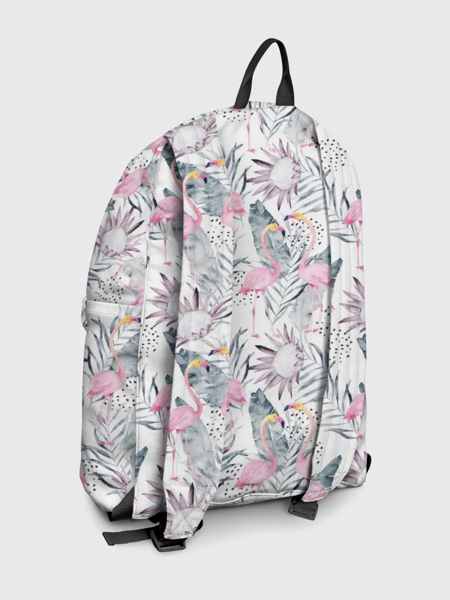 Рюкзак джинсовый / Фламинго