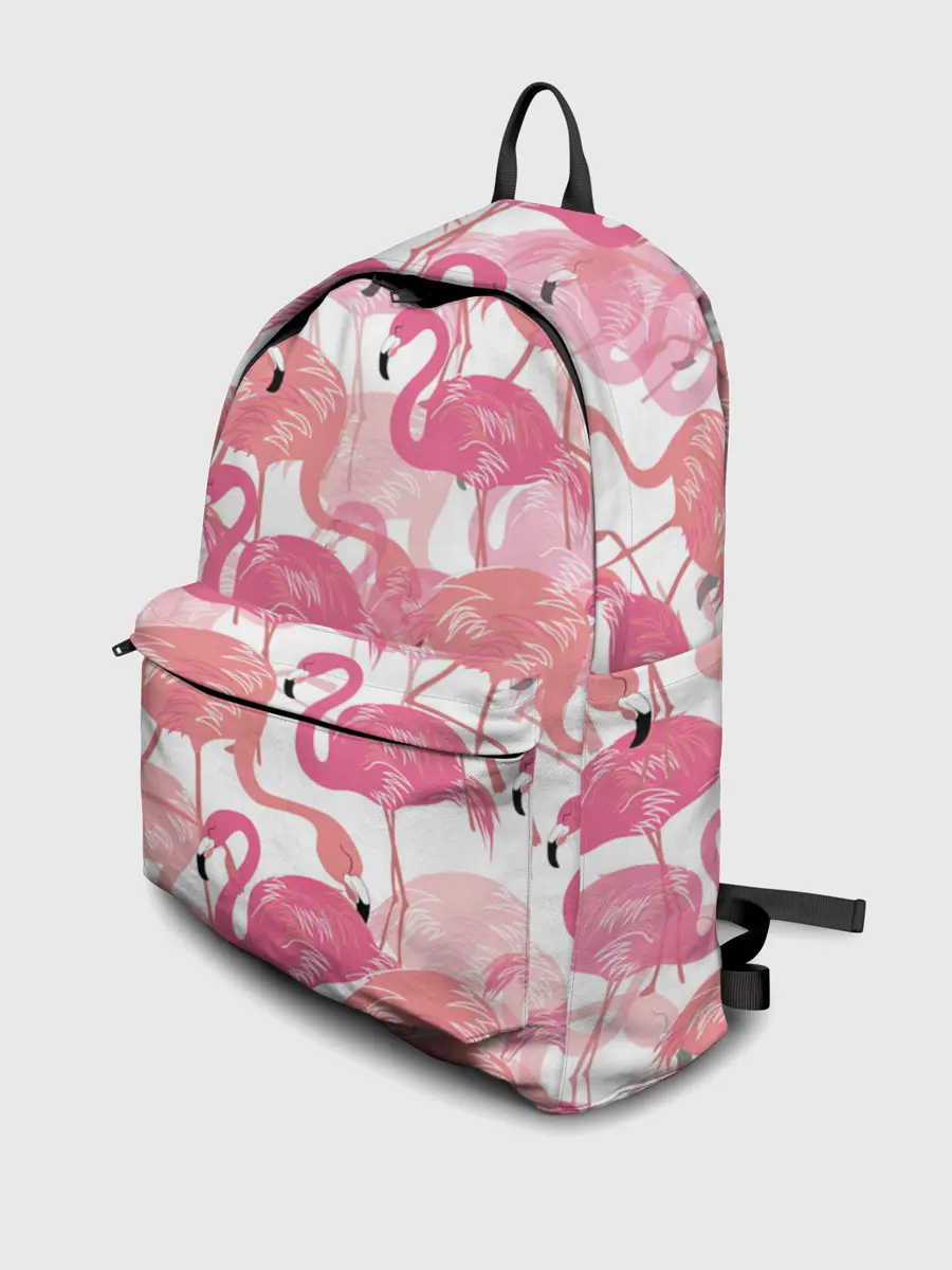 Рюкзак джинсовый / Фламинго