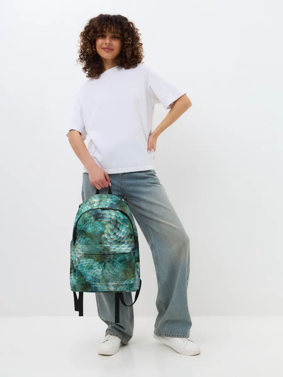 Рюкзак джинсовый / Чешуя русалки