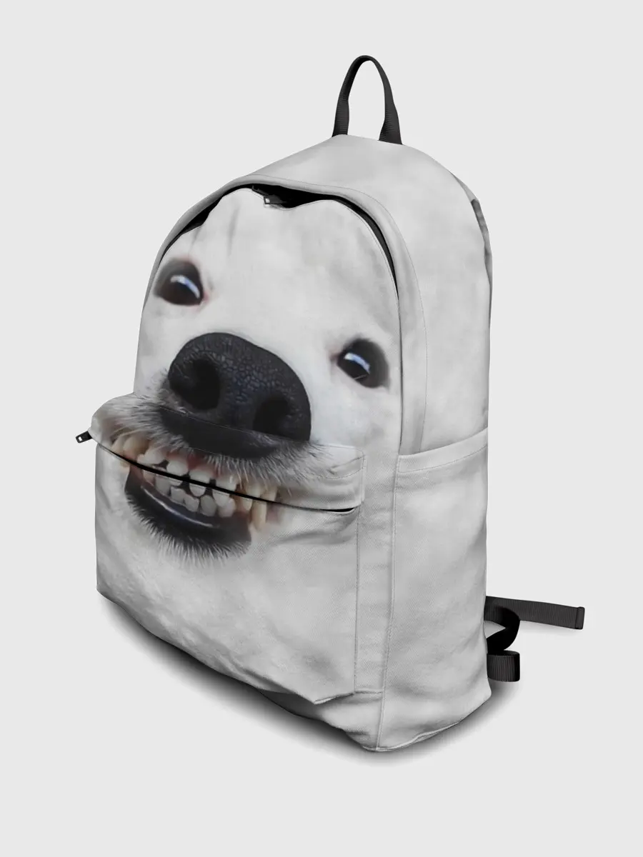 Рюкзак джинсовый / Собака - улыбака