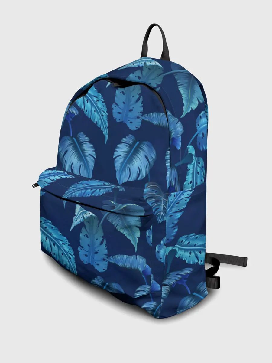 Рюкзак джинсовый / Листья. Ночные тропики