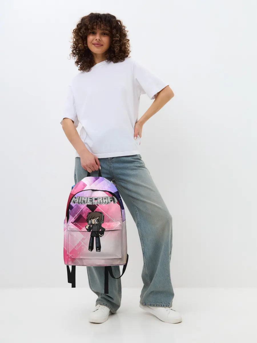 Рюкзак джинсовый / Майнкрафт