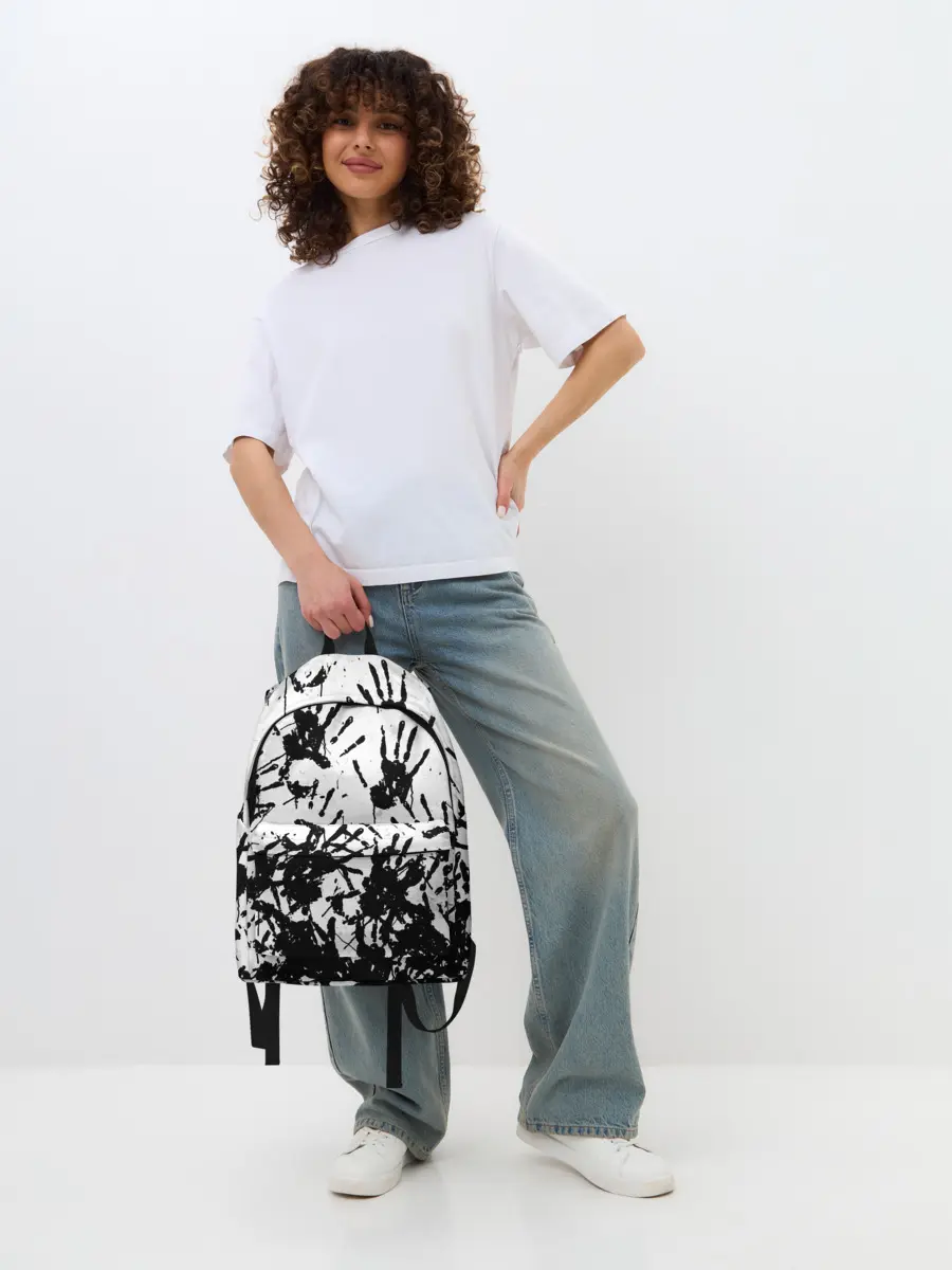 Рюкзак джинсовый / Отпечатки - DEATH STRANDING