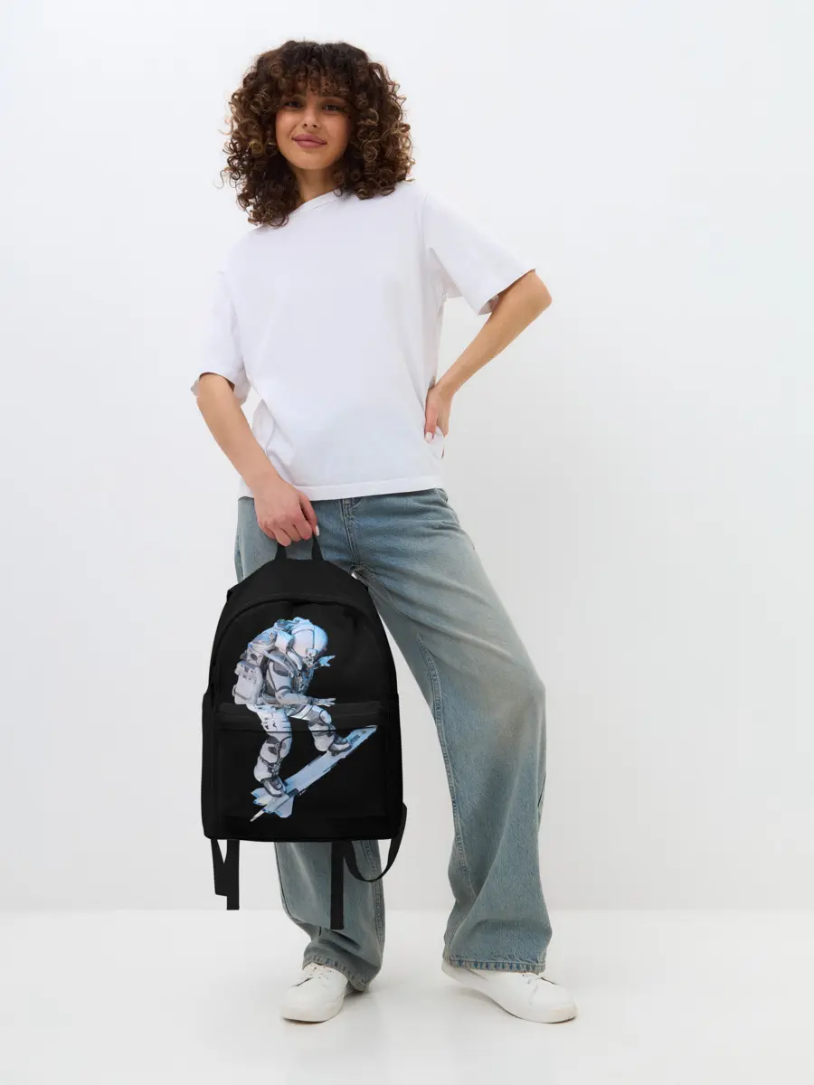 Рюкзак джинсовый / Космонавт