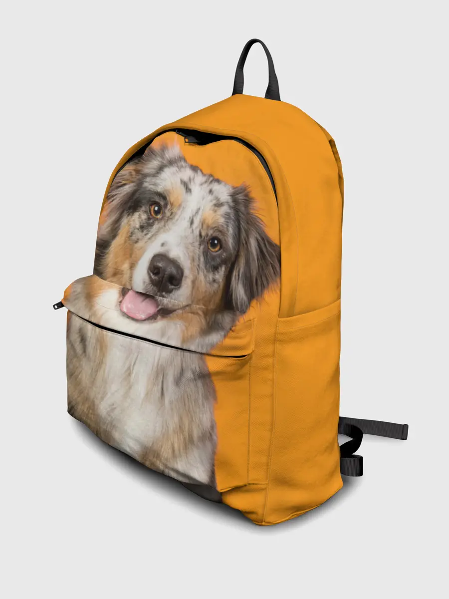 Рюкзак джинсовый / Австралийская овчарка