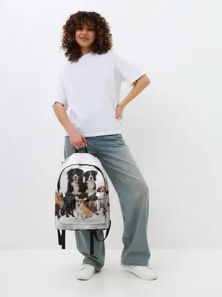 Рюкзак джинсовый / Породистые собаки