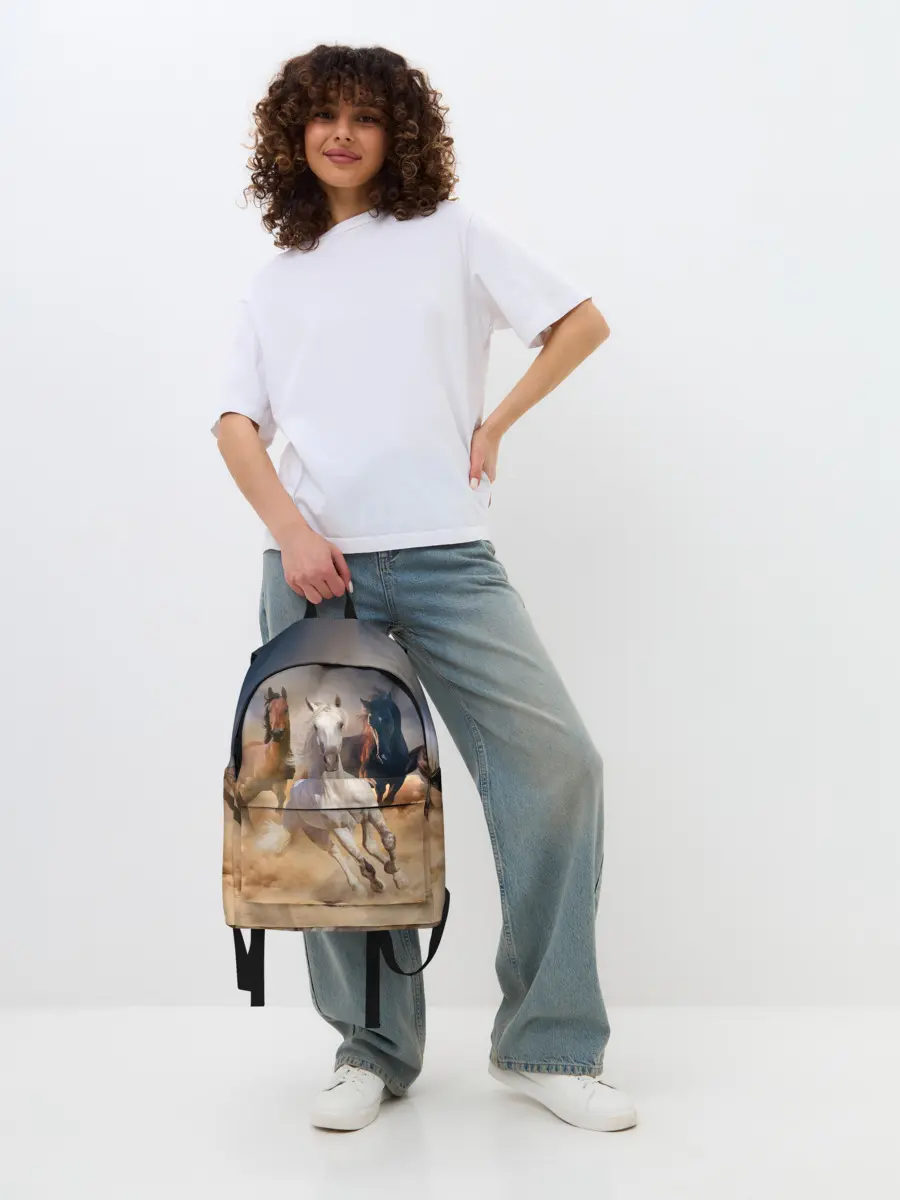 Рюкзак джинсовый / Табун