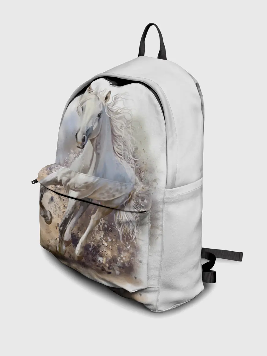Рюкзак джинсовый / Белая лошадь