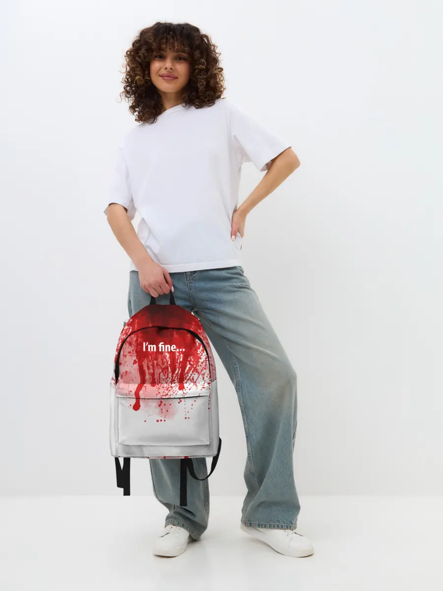 Рюкзак джинсовый / Im fine