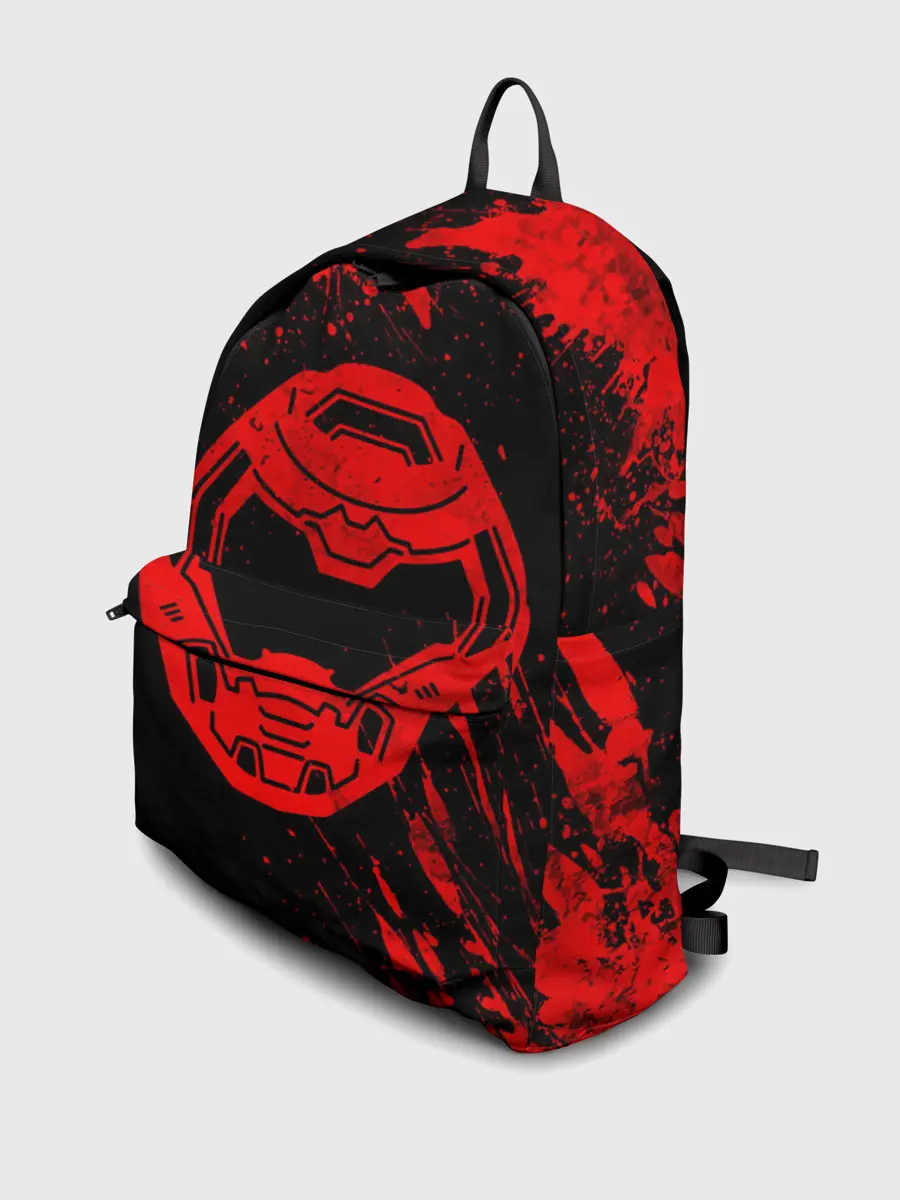 Рюкзак джинсовый / DOOM - Шлем