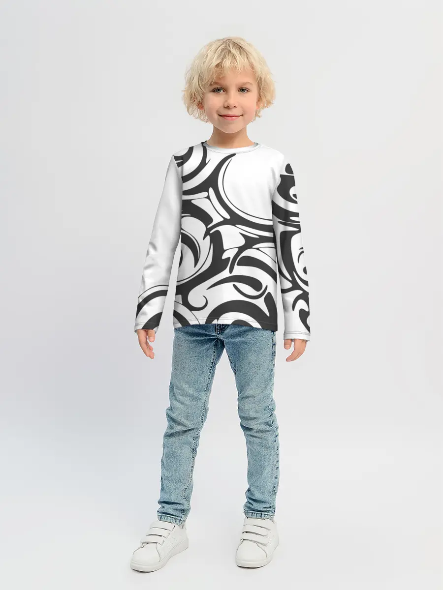 Детский лонгслив / Узоры