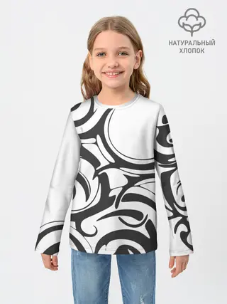 Детский лонгслив / Узоры