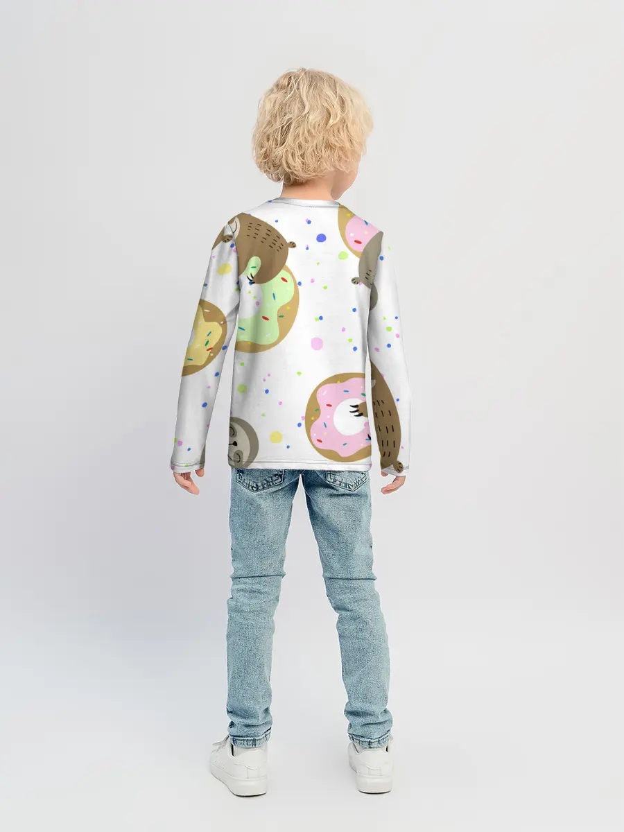 Детский лонгслив / Милый Ленивец