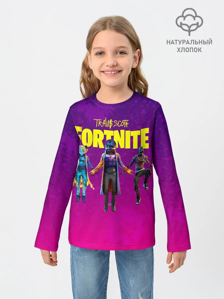 Детский лонгслив / TRAVIS SCOTT+FORTNITE