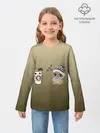 Детский лонгслив / сонная сова и кофе идеальное
