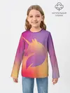 Детский лонгслив / Unicorn gradient