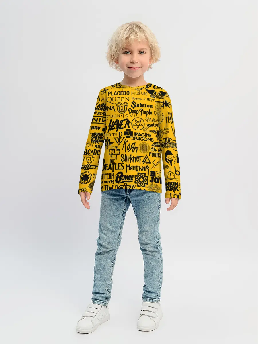 Детский лонгслив / ЛОГОТИПЫ РОК ГРУПП