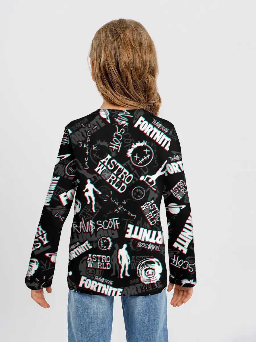 Детский лонгслив / TRAVIS SCOTT+FORTNITE