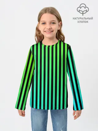 Детский лонгслив / Пикси полосы