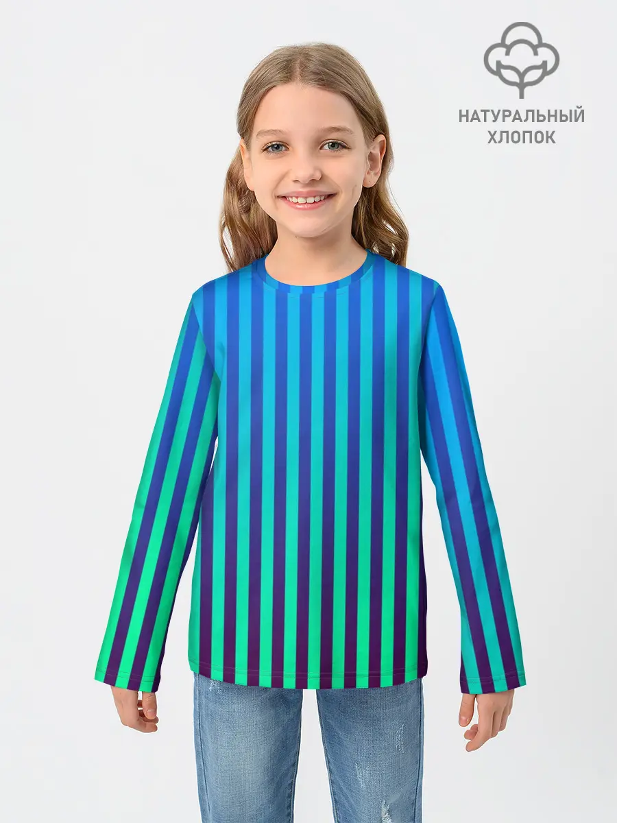 Детский лонгслив / Пикси полосы