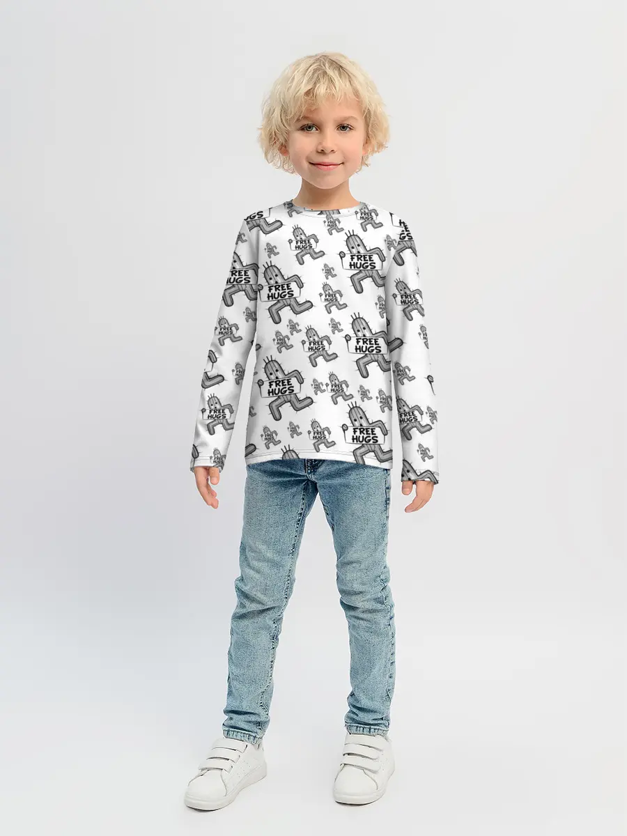 Детский лонгслив / FREE HUGS