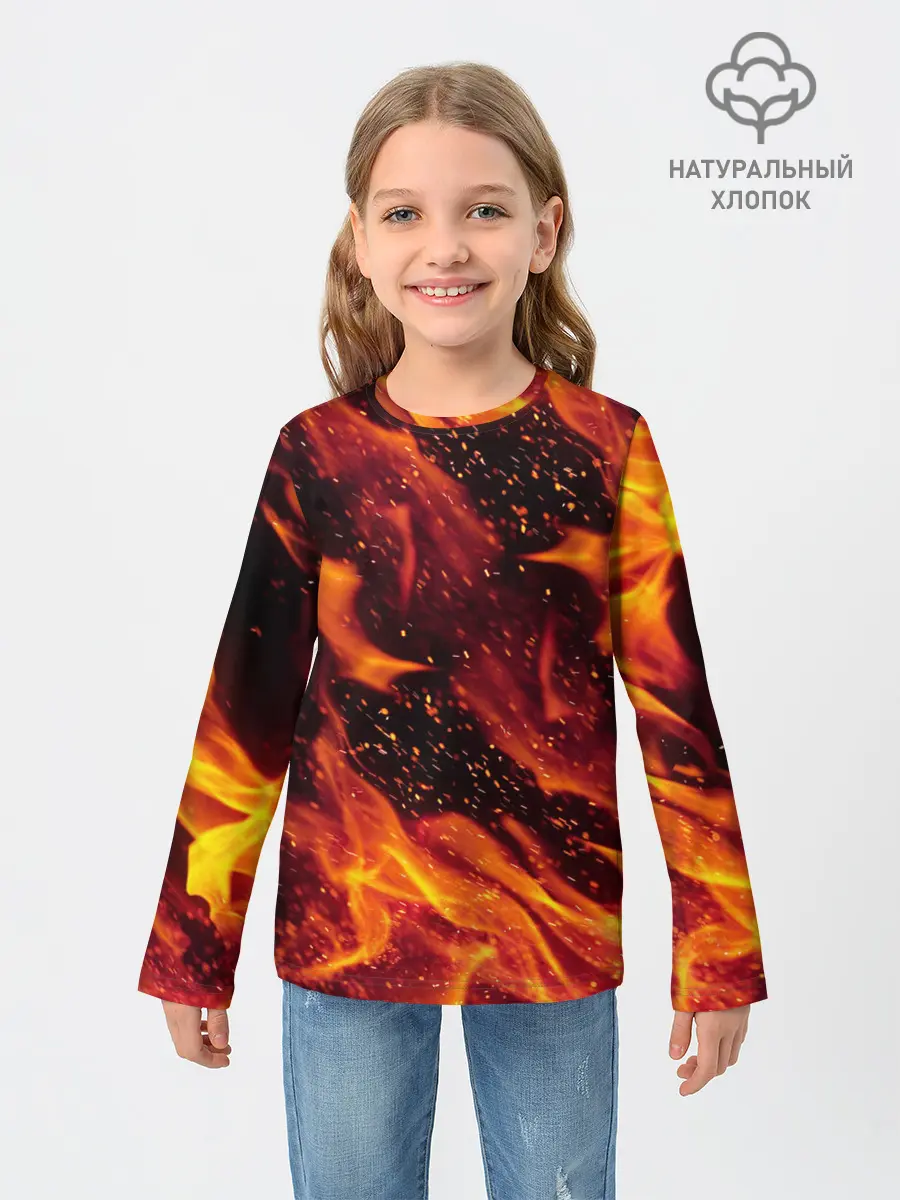Детский лонгслив / ЯЗЫКИ ПЛАМЕНИ